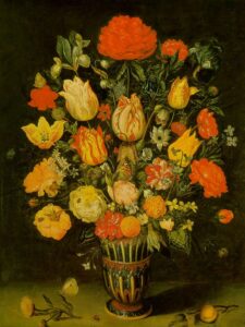 Still-Life of Flowers by Vladimir Borovikovsky, hand-painted oil painting reproduction