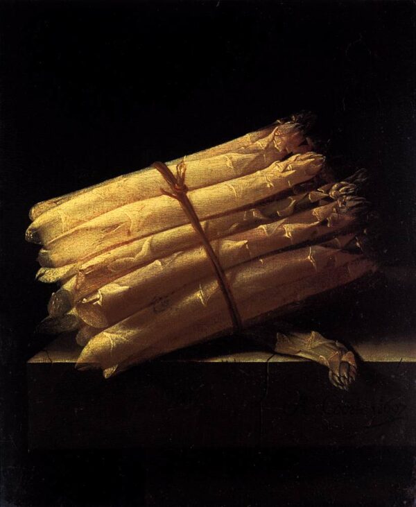 Still-Life with Asparagus by Adriaen Coorte, hand-painted oil painting reproduction