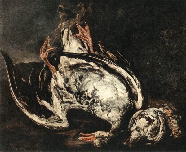 Still-Life with Dead Wild-Duck by Pieter Boel, hand-painted oil painting reproduction
