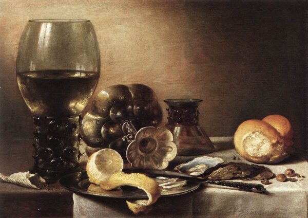 Still Life with Oysters by Pieter Claesz, hand-painted oil painting reproduction