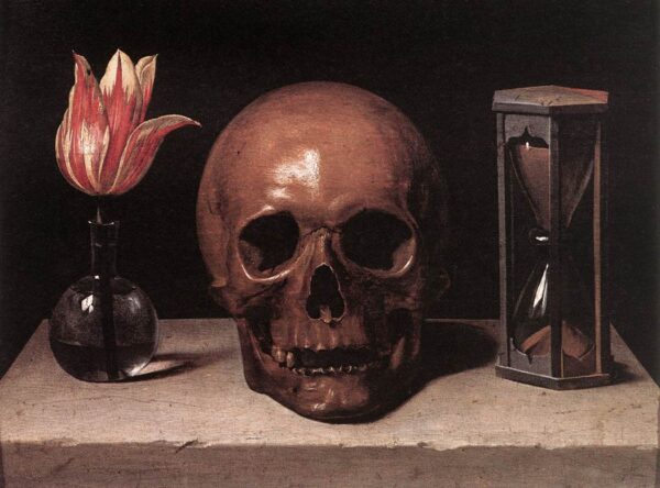Still Life with a Skull by Philippe de Champaigne, hand-painted oil painting reproduction