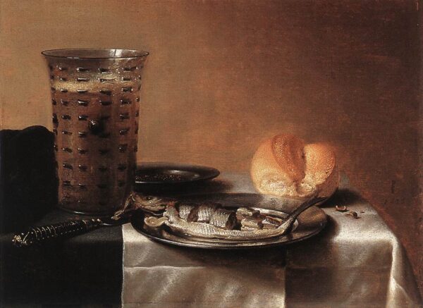 Still life with Herring by Pieter Claesz, hand-painted oil painting reproduction