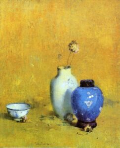 Still Life with Chinese Porcelain by Emil Carlsen, hand-painted oil painting reproduction