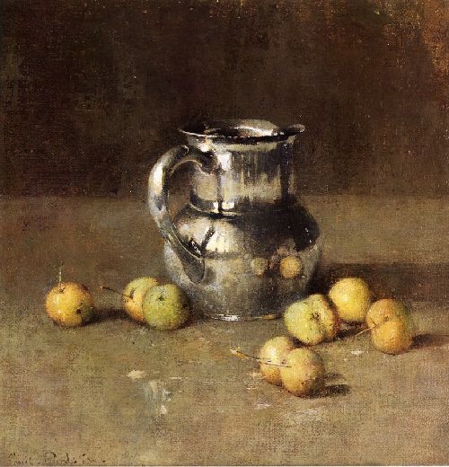 Still Life with Pitcher and Pivar by Emil Carlsen, hand-painted oil reproduction