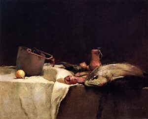 Still Life with Strawberries by Emil Carlsen, hand-painted oil painting reproduction