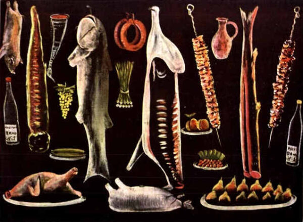 Still Life by Niko Pirosmani, hand-painted oil painting reproduction