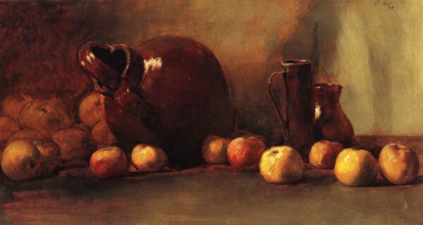 Still Life – Jug with Fruit by Guy Rose, hand-painted oil painting reproduction