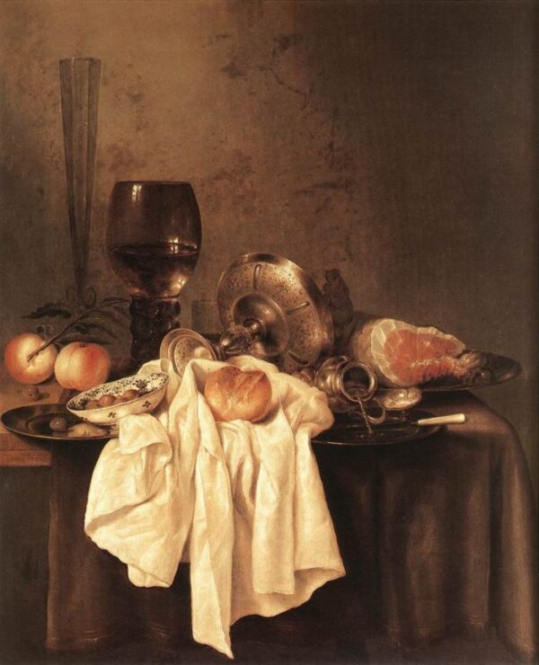 Still Life II by Willem Claesz Heda, hand-painted oil painting reproduction