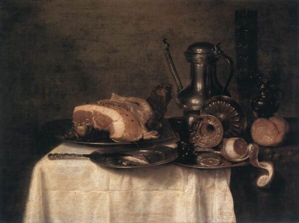 Still Life III by Willem Claesz Heda, hand-painted oil painting reproduction