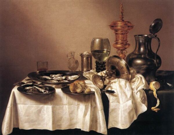 Still Life With Gilt Goblet by Willem Claesz Heda, hand-painted oil painting reproduction