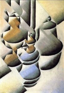Still Life With Oil Lamp by Juan Gris, hand-painted oil painting reproduction