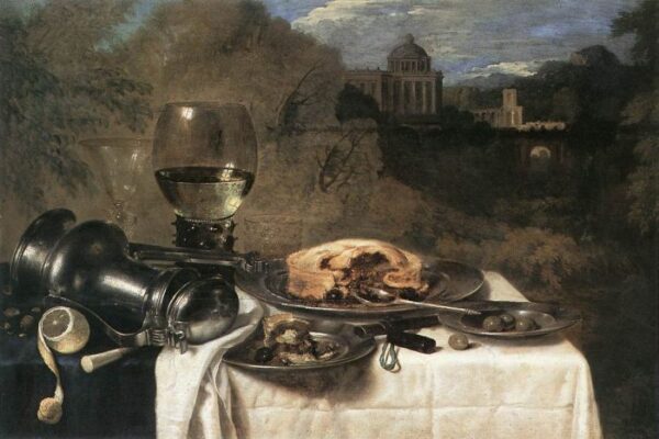 Still Life With Olives by Willem Claesz Heda, hand-painted oil painting reproduction