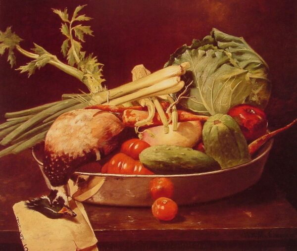 Still Life With Vegetable by William Merritt Chase, hand-painted oil painting reproduction