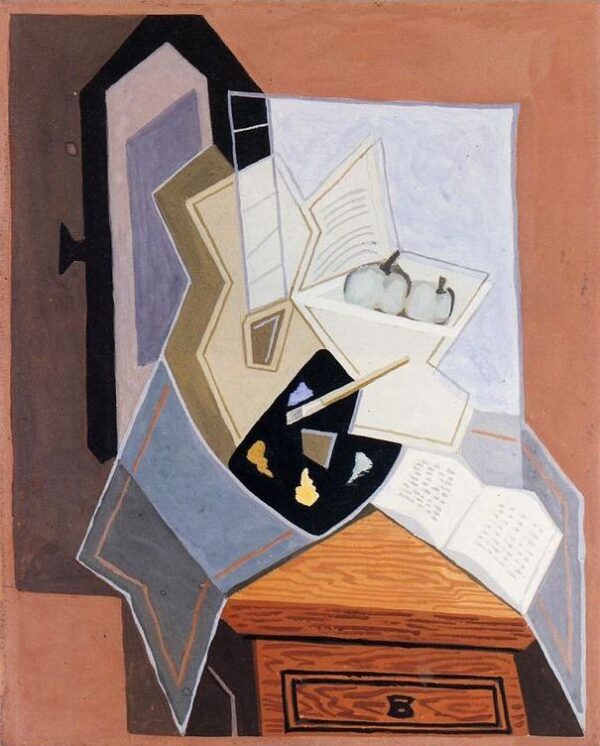 Still Life at the Open Window by Juan Gris, hand-painted oil painting reproduction