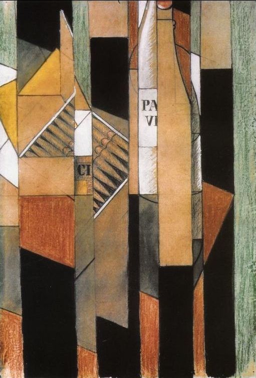 Still Life with Bottle and Cigars by Juan Gris, hand-painted oil reproduction