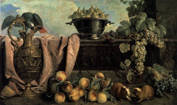Still Life with Ewer by Alexandre Francois Desportes, hand-painted oil painting reproduction