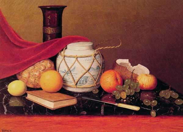 Still Life with Ginger Jar by William Michael Harnett, hand-painted oil painting reproduction