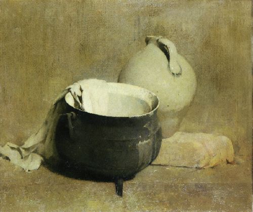 Still Life with Kettle and Jug by Emil Carlsen, hand-painted oil reproduction