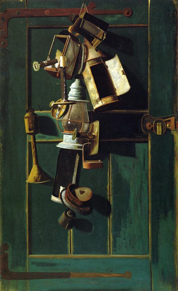 Still Life with Lanterns by John Frederick Peto, hand-painted oil painting reproduction