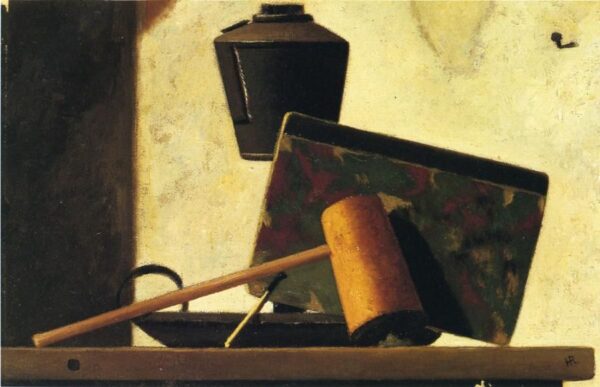 Still Life with Notebook and Pipe by John Frederick Peto, hand-painted oil painting reproduction