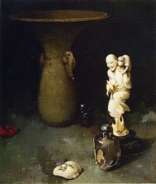 Still Life with Oriental Works of Art by Emil Carlsen, hand-painted oil reproduction