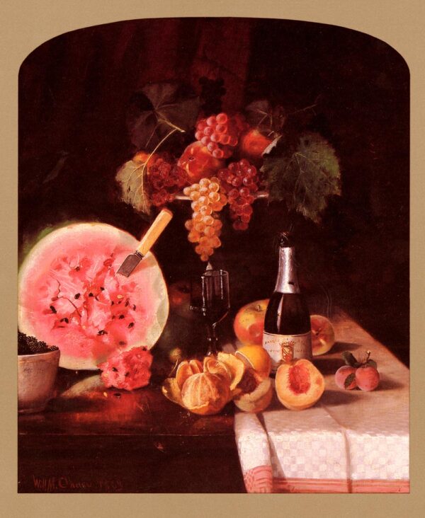 Still Life with Watermelon by William Merritt Chase, hand-painted oil painting reproduction