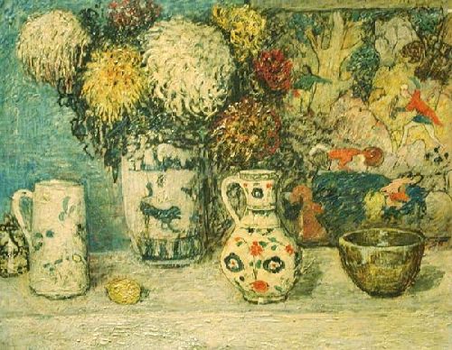 Still life by Henry Dearth, hand-painted oil reproduction