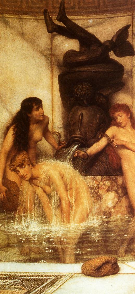 Stirgils and Sponges by Lawrence Alma-Tadema, hand-painted oil reproduction