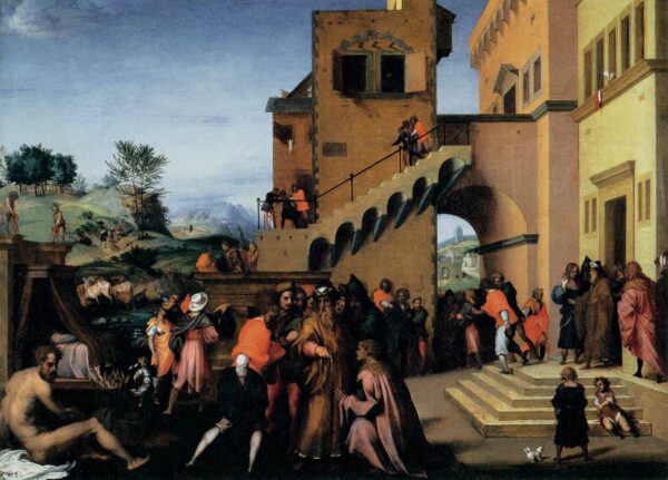 Stories of Joseph b by Andrea del Sarto, hand-painted oil painting reproduction