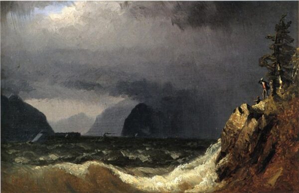 Storm King of the Hudson by Sanford Robinson Gifford, hand-painted oil painting reproduction