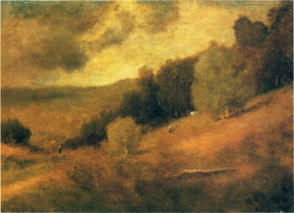 Stormy Day by George Inness, hand-painted oil painting reproduction
