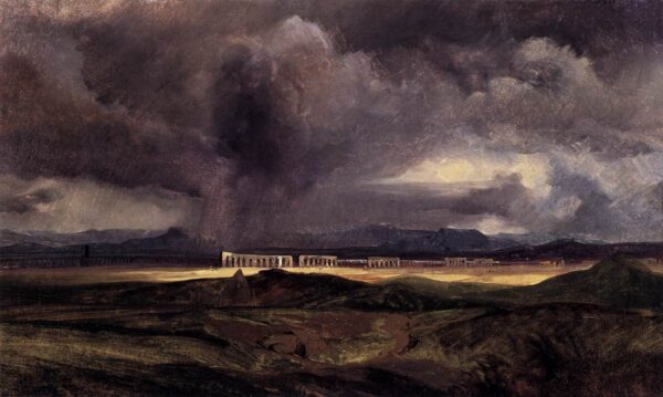 Stormy Weather over the Roman Campagna by Karl Blechen, hand-painted oil painting reproduction