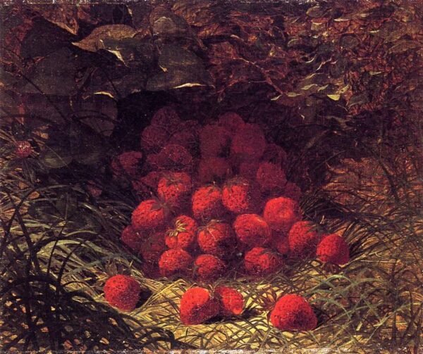 Strawberries by William Mason Brown, hand-painted oil painting reproduction