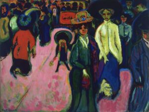 Street by Ernst Ludwig Kirchner, hand-painted oil painting reproduction