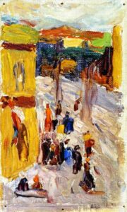 Street Corner by Wassily Kandinsky, hand-painted oil painting reproduction