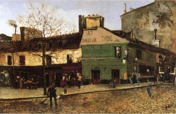 Street Scene in Paris by Frank Myers Boggs, hand-painted oil painting reproduction