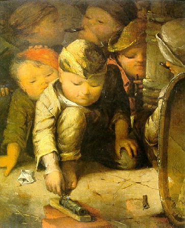 Street Urchins by David Gilmour Blythe, hand-painted oil reproduction