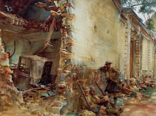 Street in Arras by John Singer Sargent, hand-painted oil painting reproduction