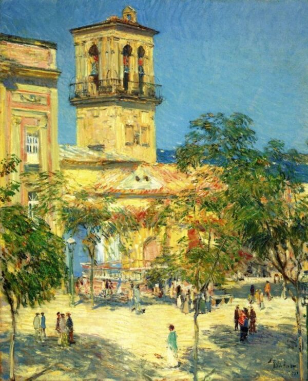 Street of the Great Captain, Cordoba by Frederick Childe Hassam, hand-painted oil painting reproduction