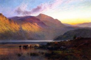 Stronachlacher by Alfred de Breanski Snr, hand-painted oil painting reproduction