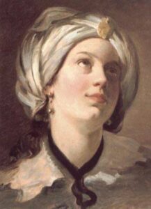 Studie Zu Einer Lautenspielerin by Friedrich von Amerling, hand-painted oil painting reproduction