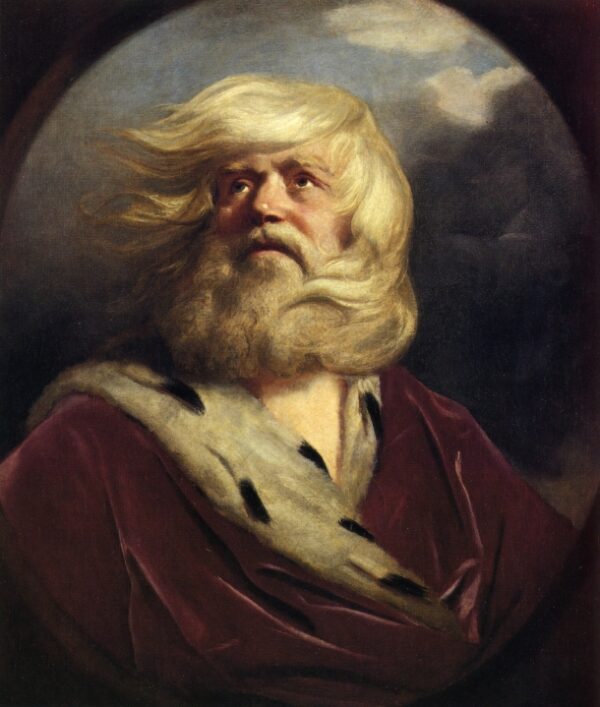 Study for King Lear by Joshua Reynolds, hand-painted oil painting reproduction