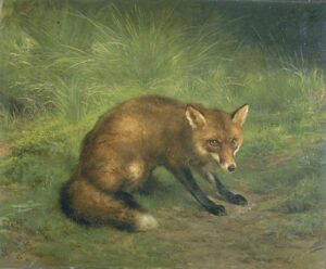 Study of a Fox by Rosa Maria Bonheur, hand-painted oil painting reproduction