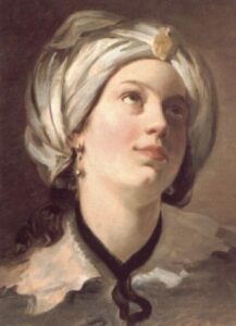 Study of a Lutanist by Friedrich von Amerling, hand-painted oil painting reproduction