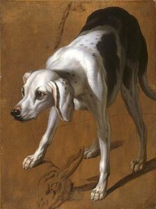 Study of a Pointer by Alexandre Francois Desportes, hand-painted oil painting reproduction