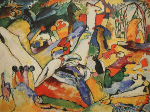 Study to Composition II by Wassily Kandinsky, hand-painted oil painting reproduction