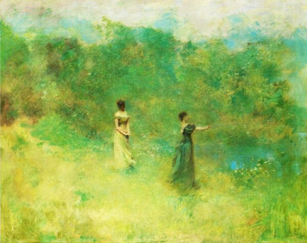 Summer by Thomas Wilmer Dewing, hand-painted oil painting reproduction