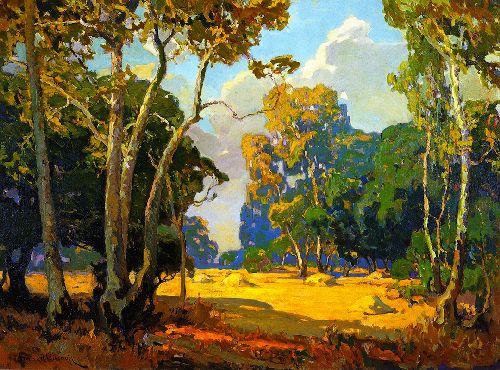 Summer Afternoon by Franz Bischoff, hand-painted oil reproduction