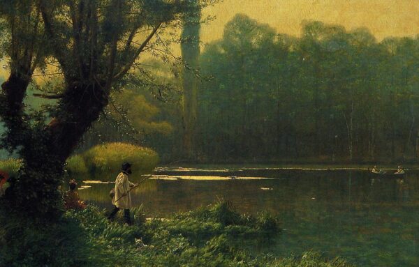Summer Afternoon on a Lake by Jean-Léon Gérôme, hand-painted oil painting reproduction