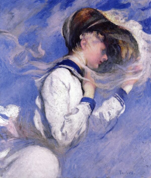 Summer Breeze by Edmund Tarbell, hand-painted oil painting reproduction